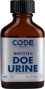 Code Blue Whitetail Doe Urine for best deer attractants